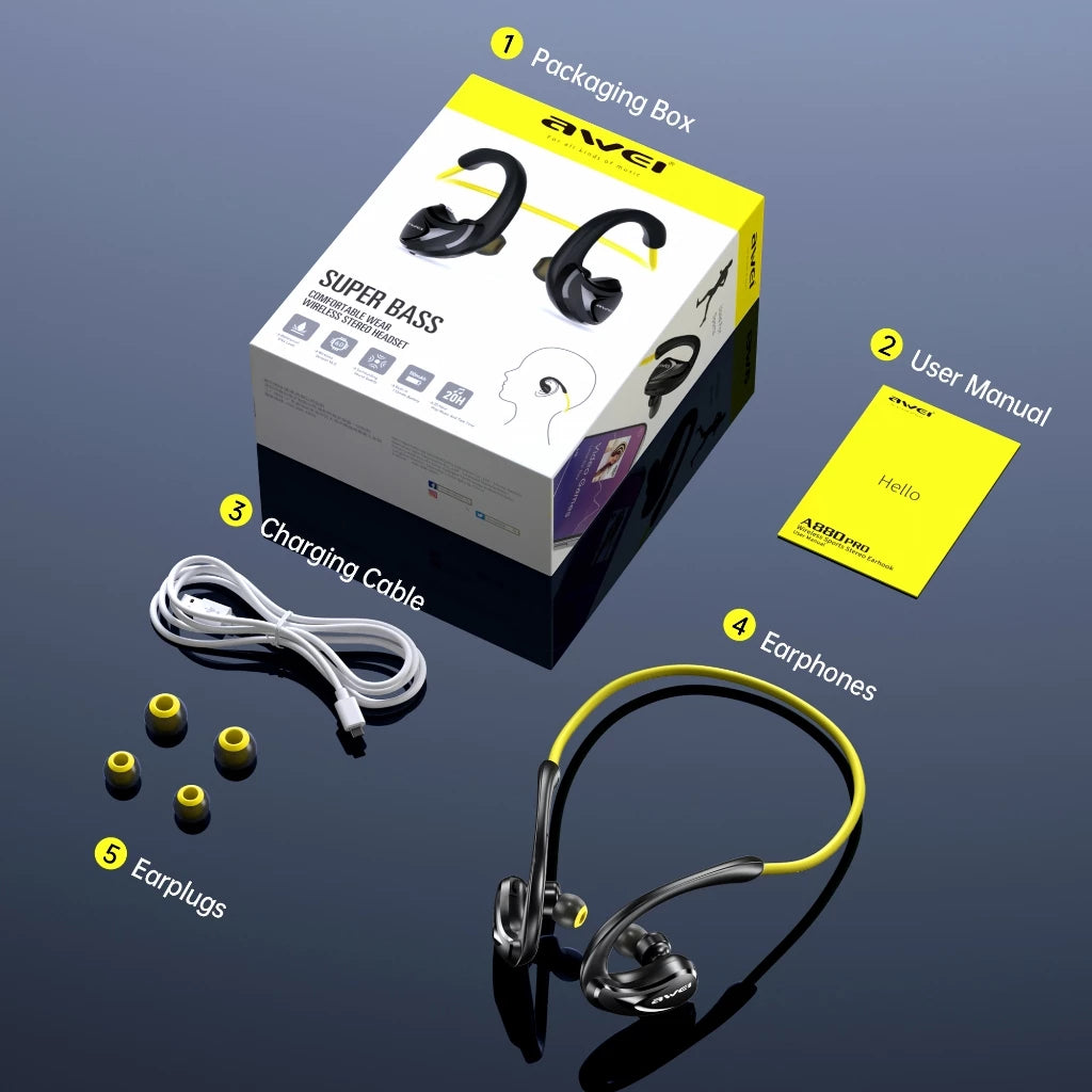A880 Pro Bluetooth Sports Earbuds
