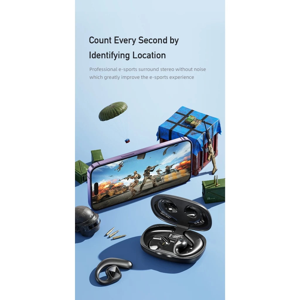 Awei T67 Air Conduction Bluetooth 5.3 Earbuds with Mic