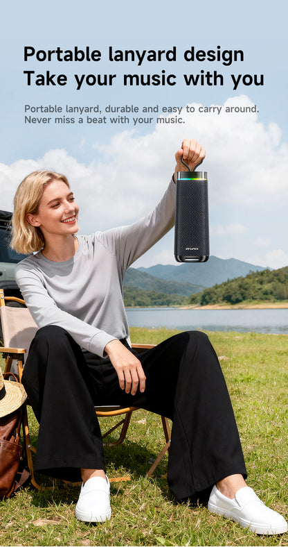 AWEI KA66 Bluetooth Speaker – Super Bass, RGB & TWS