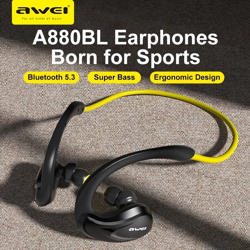 A880BL Wireless Sports Neckband Earphones