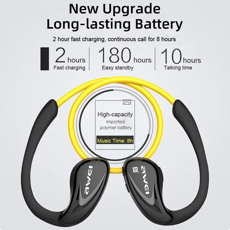 A880BL Wireless Sports Neckband Earphones