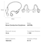 Awei A899BL Bone Conduction IPX8 Swimming Earphones