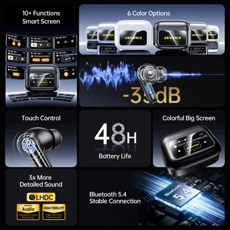 Awei T56 Touch Screen Bluetooth Earphone