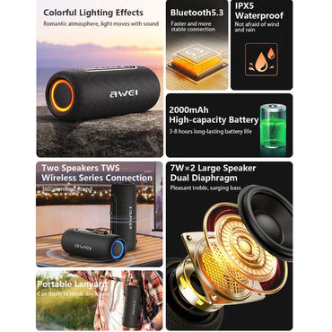 Awei KA8 14W Portable Bluetooth Speaker