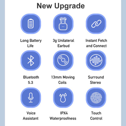 Awei T36 Wireless Bluetooth 5.3 Earbuds with Microphone