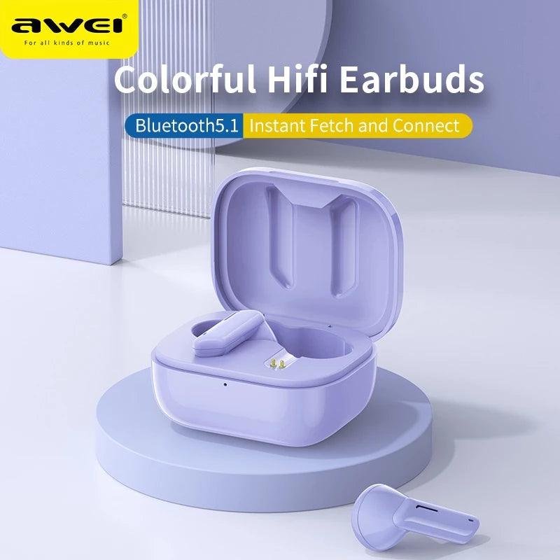Awei T36 Wireless Bluetooth 5.3 Earbuds with Microphone