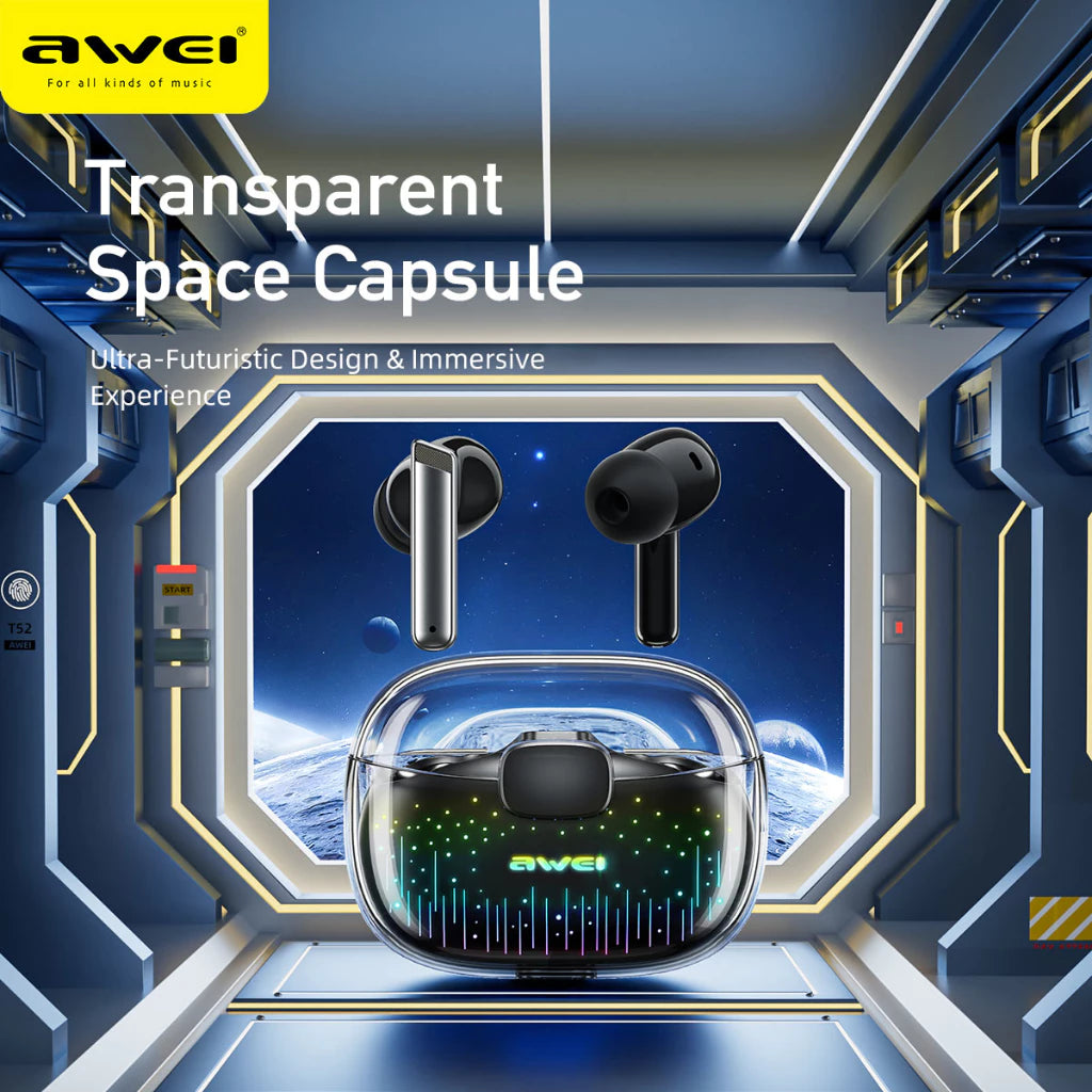 Awei T52 Pro ENC Bluetooth 5.3 True Wireless Earbuds