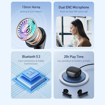 Awei T66 TWS Bluetooth 5.3 Earhook Earbuds