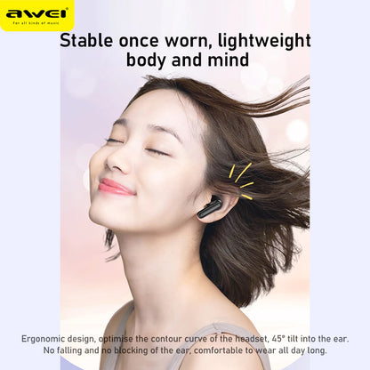 Awei T71 TWS Bluetooth Earbuds with Mic
