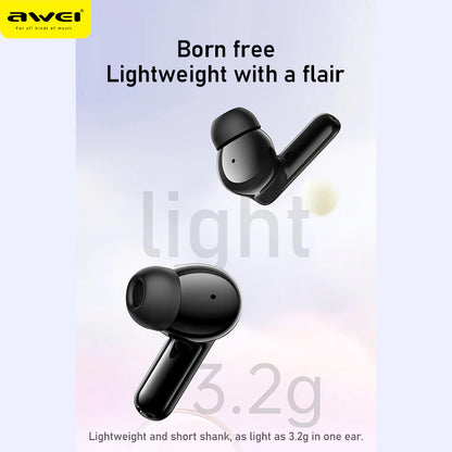 Awei T71 TWS Bluetooth Earbuds with Mic