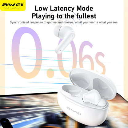 Awei T71 TWS Bluetooth Earbuds with Mic