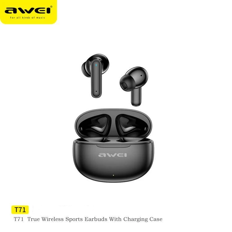Awei T71 TWS Bluetooth Earbuds with Mic