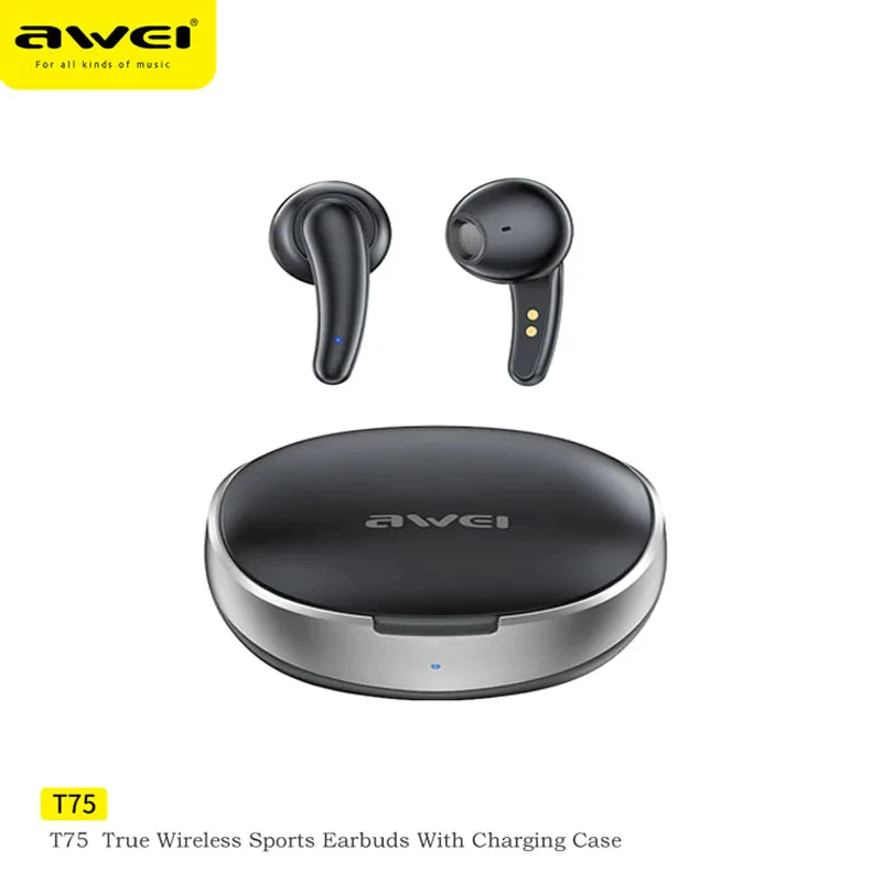 Awei T75 True Wireless Bluetooth Earbuds with Mic