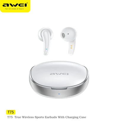Awei T75 True Wireless Bluetooth Earbuds with Mic